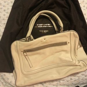 Kate Spade white leather bag